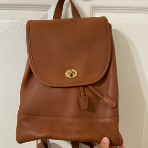Vintage Coach 9791 Chestnut Brown Backpack Daypack